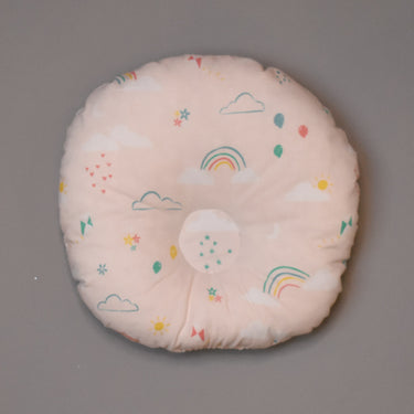 Round Pillow for Baby rainbow